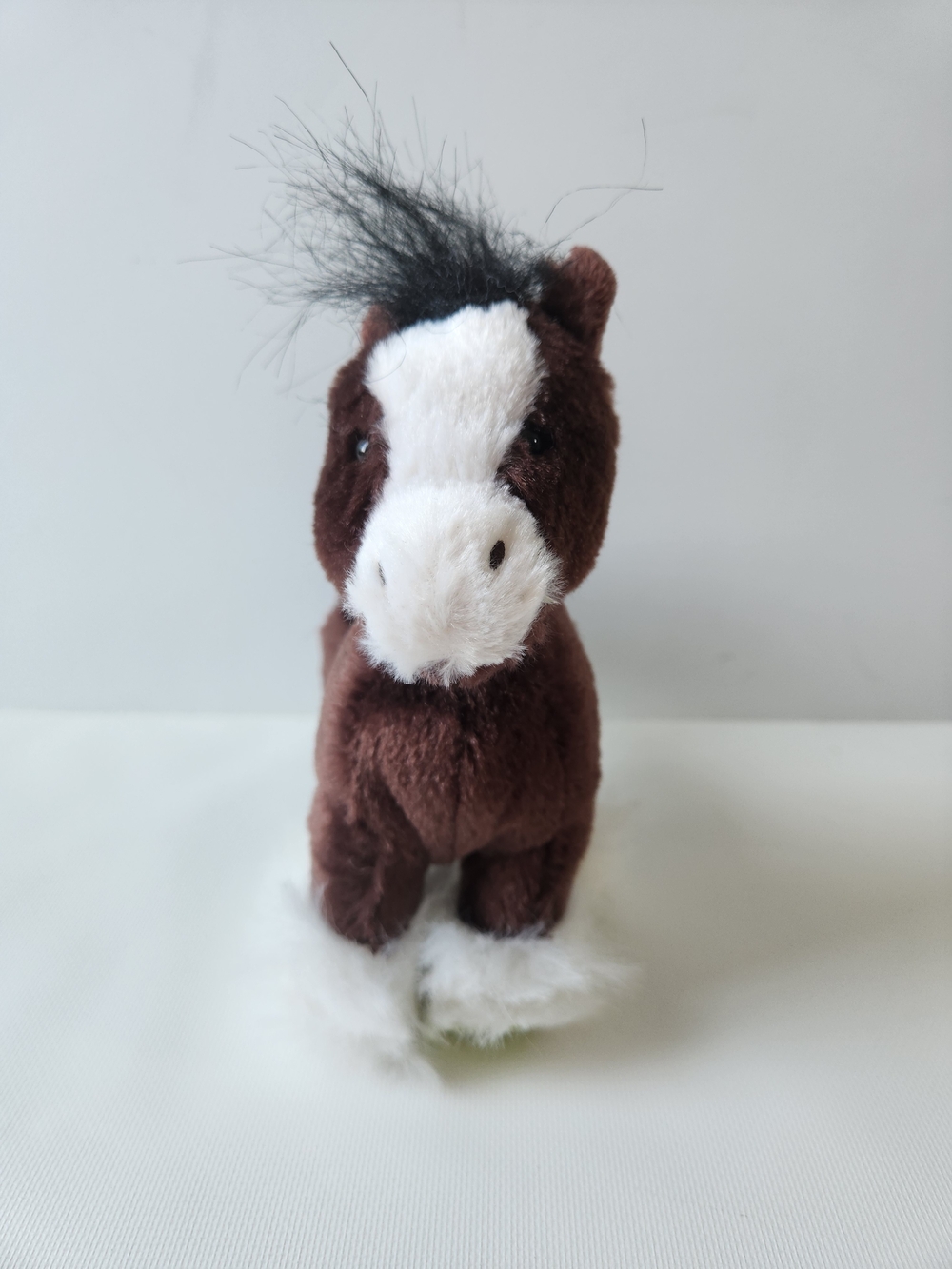 Ganz Webkinz Lil'kinz Clydesdale Horse Plush HS139 No Code Stuffed Animal